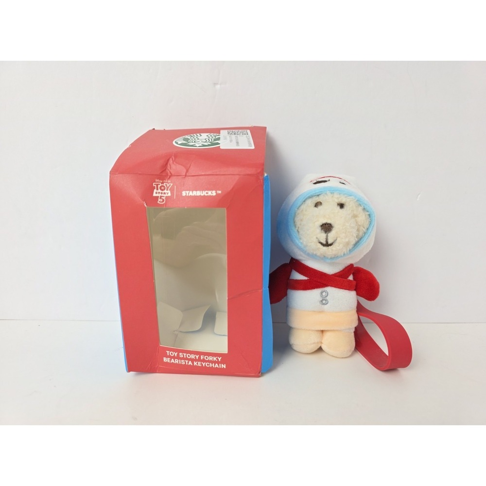 Starbucks Toy Story 5 Bearista Keychain plush w/ box Forky Korea